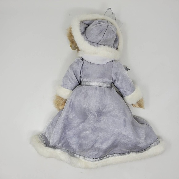 The Bearington Collection Model 1102 Cecilia Jointed 14” Teddy Bear Holiday - Picture 4 of 11